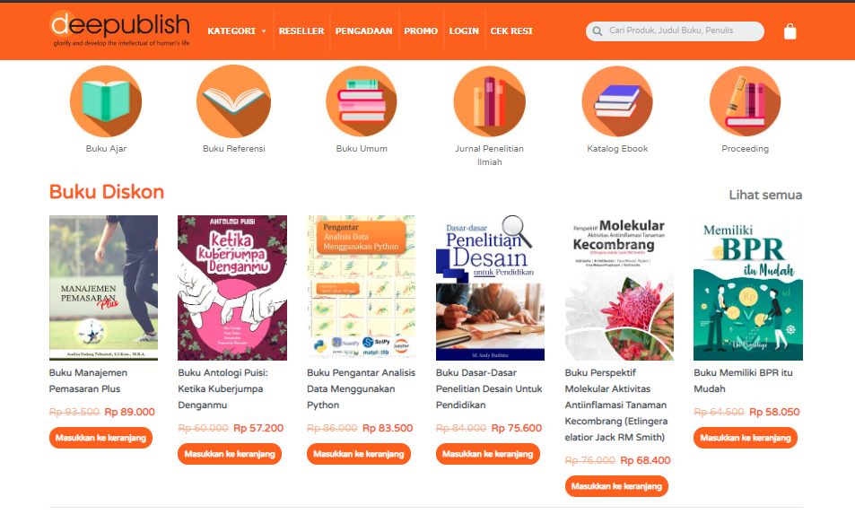 Kelebihan Toko Buku Online Deepublish Dibanding Yang Lain